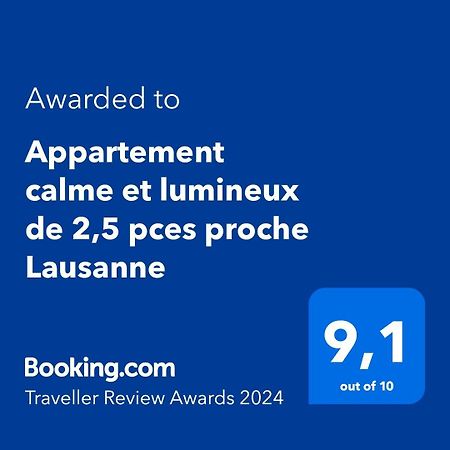 Appartement Calme Et Lumineux De 2,5 Pces Proche Lausanne Ecublens  Exterior foto